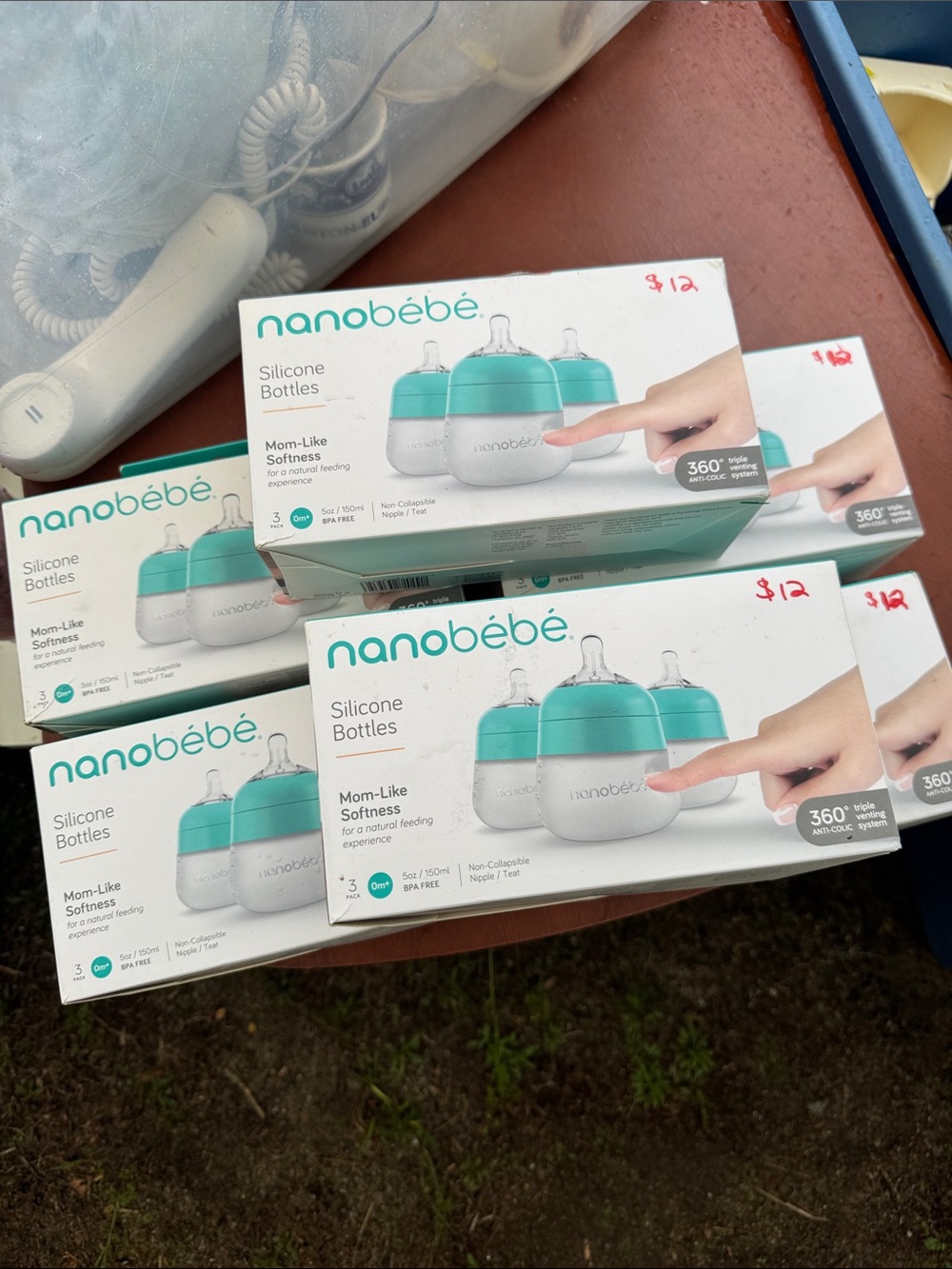 Nanobebe silicone bottles (six boxes)